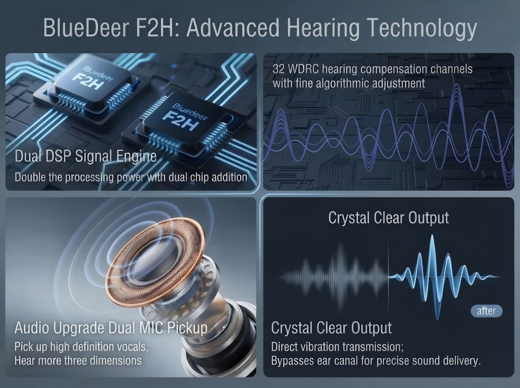 BlueDeer F2H DSP sound processing technology
