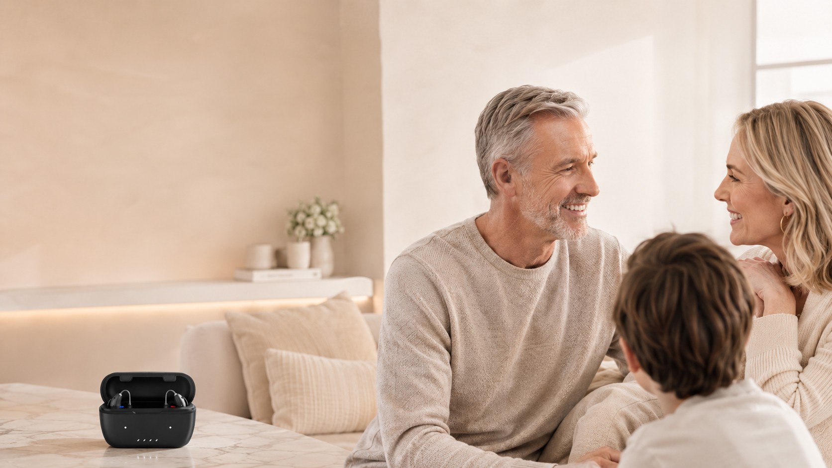 BlueDeer discreet OTC RIC hearing aid for adults