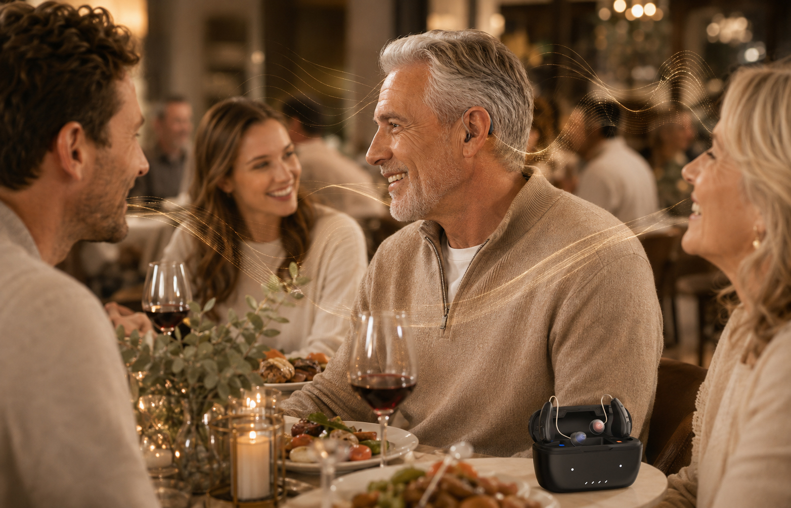 BlueDeer OTC RIC hearing aids for speech clarity and less background noise