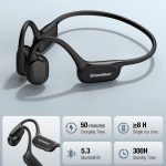 Bluedeer bone conduction hearing aid, open ear hearing amplifier with Bluetooth 5.3, 8 hours working time, lightweight 35g, Type-C fast charging