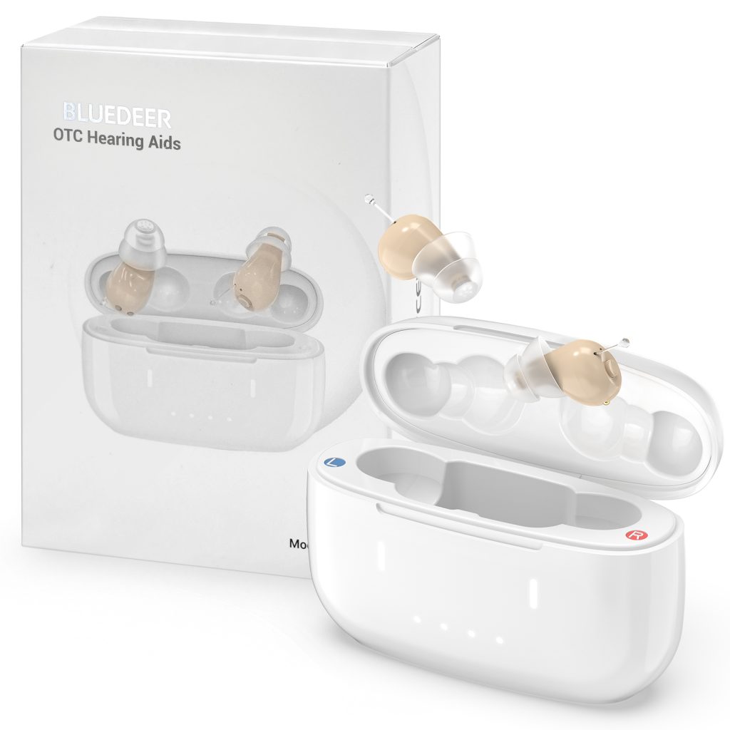 Rechargeable vs Disposable Battery Hearing Aids: Which One Suits You? | bluedeer hearing aids BD-ITE-E08-01