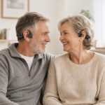Lightweight open-ear bone conduction hearing aid F2H designed for all-day comfortable listening
