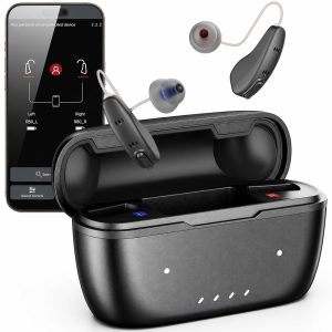 bluedeer elves otc hearing aid app control charging case